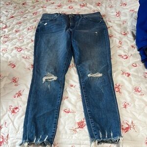 Express Women's Distressed Blue Jeans